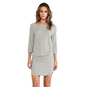 Soft Joie Analee Dress is Dark Heather Grey and Porcelain
